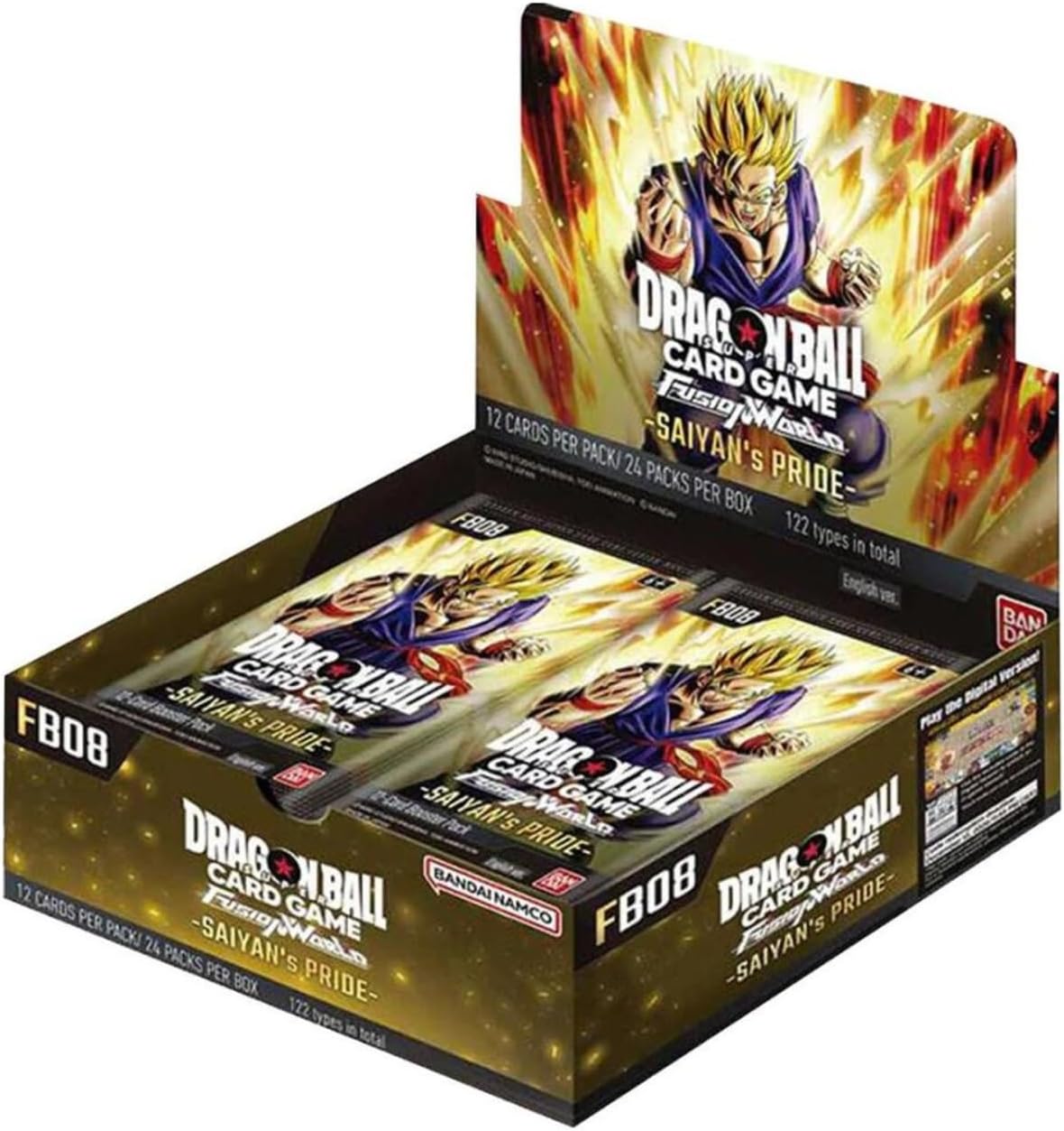 Dragon Ball Super TCG: Fusion World 08 Booster Display Saiyan’s Pride