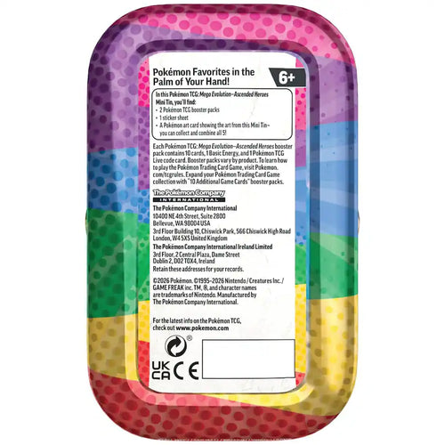 Pokémon - Pokémon ME2.5 Ascended Heroes Mini Tin | Clefairy and Chikorita
